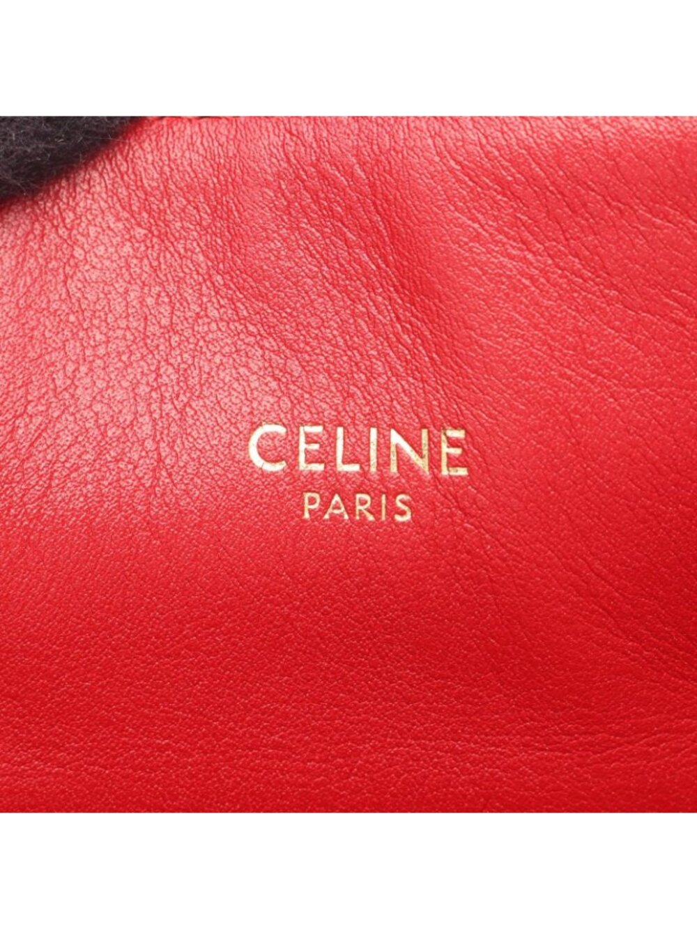 Celine Backpack Charm Small Red Leather Bucket - Picture 4 of 5